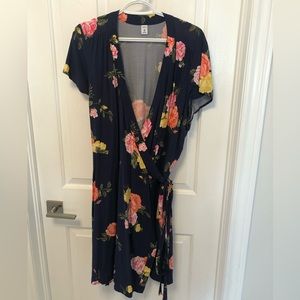 Old Navy Floral Wrap Dress